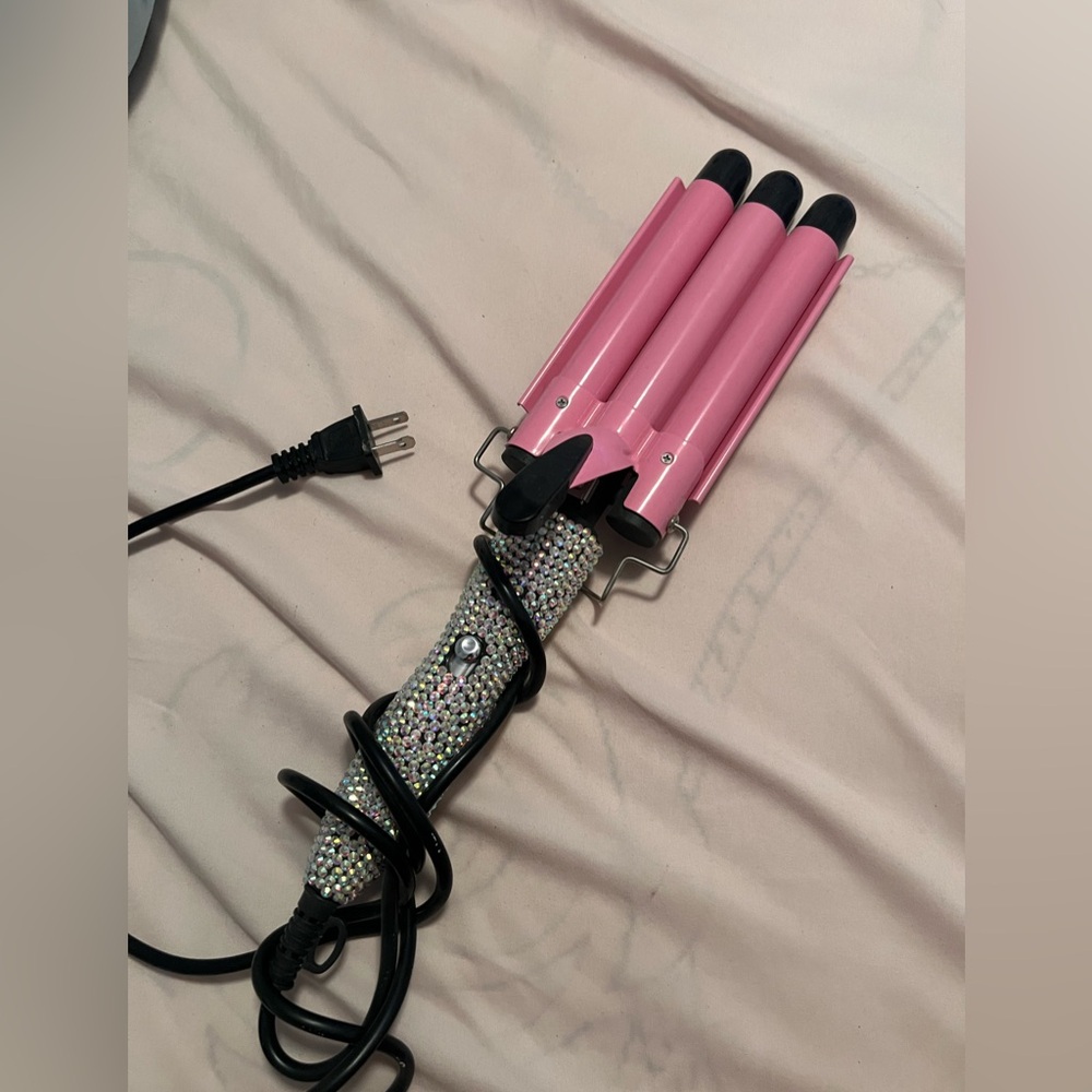 Large pink bling crimper